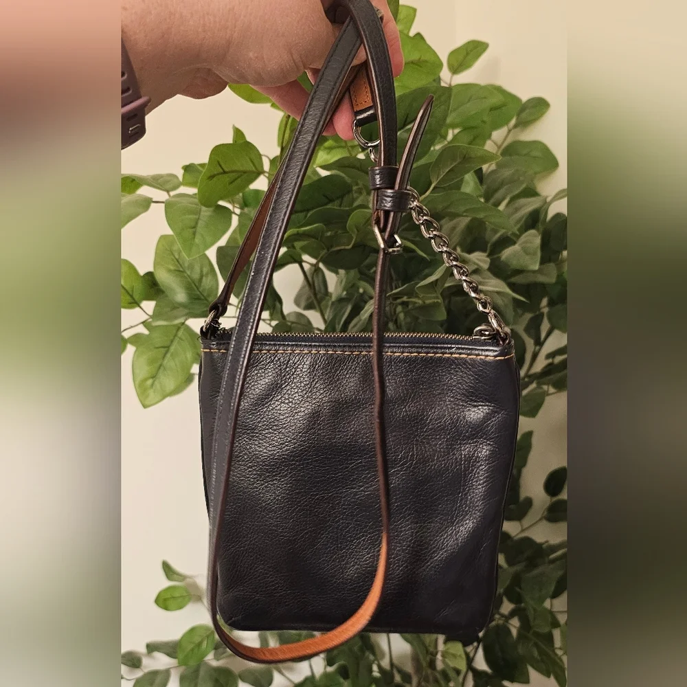 Coach Swagger Denim and Leather Swingpack with Gunmetal Hardware - Picture 7 of 12
